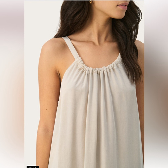 PART TWO: Elegant Beige Sleeveless Dress NWT size small - Picture 4 of 7